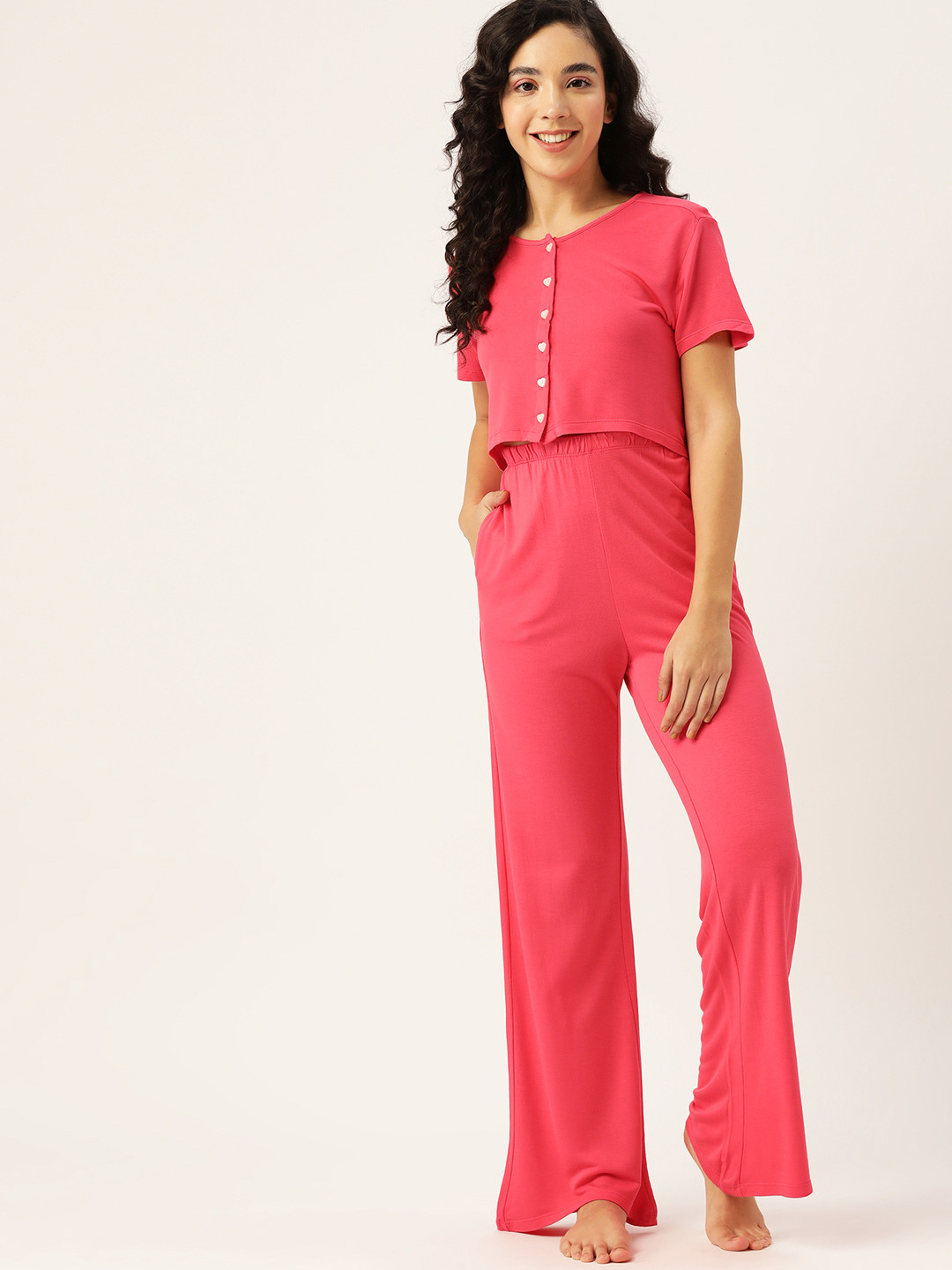 

DressBerry Women Pink Night suit
