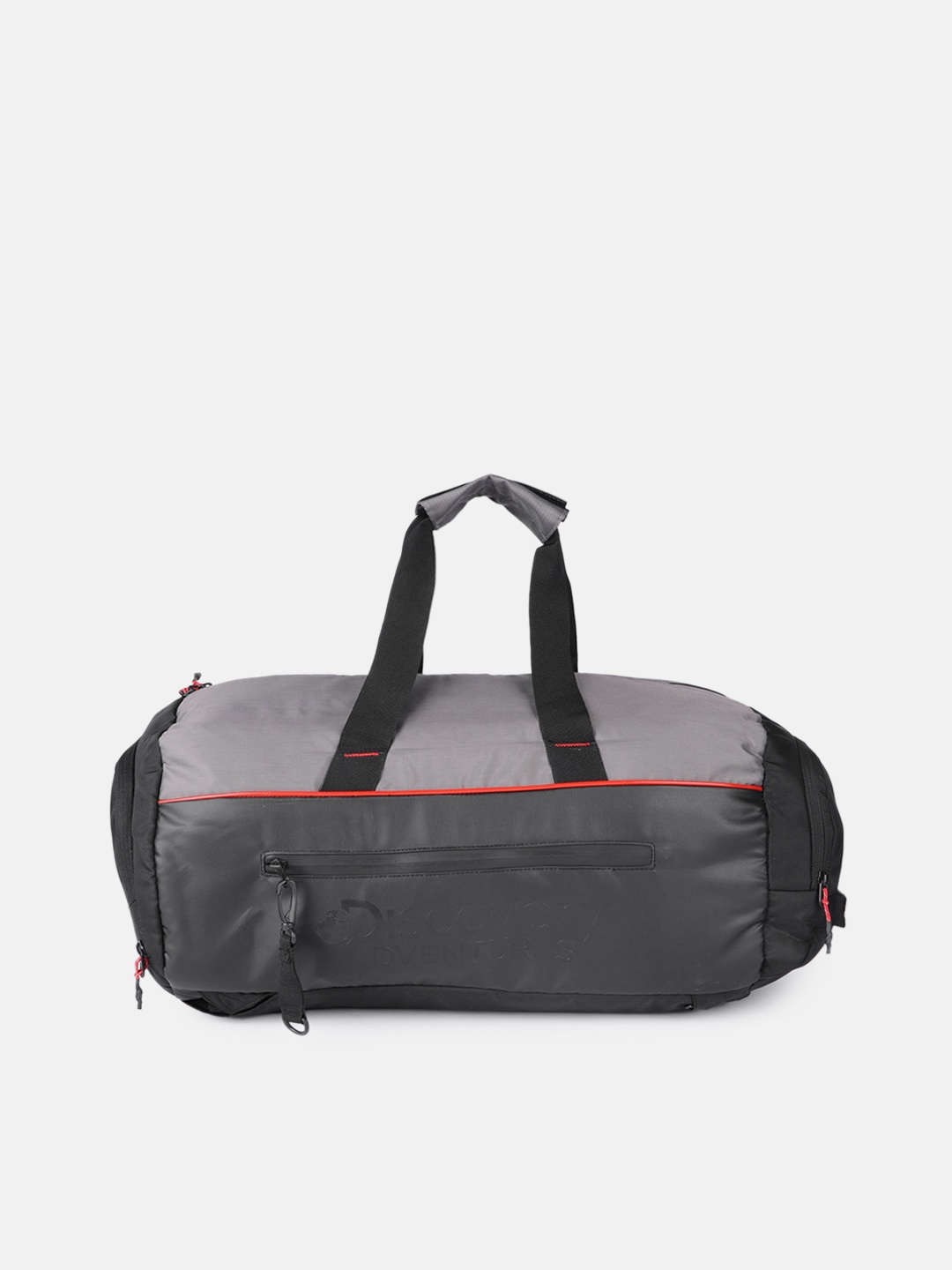 

Roadster Black & Grey Discovery Rove Solid Duffel cum Backpack