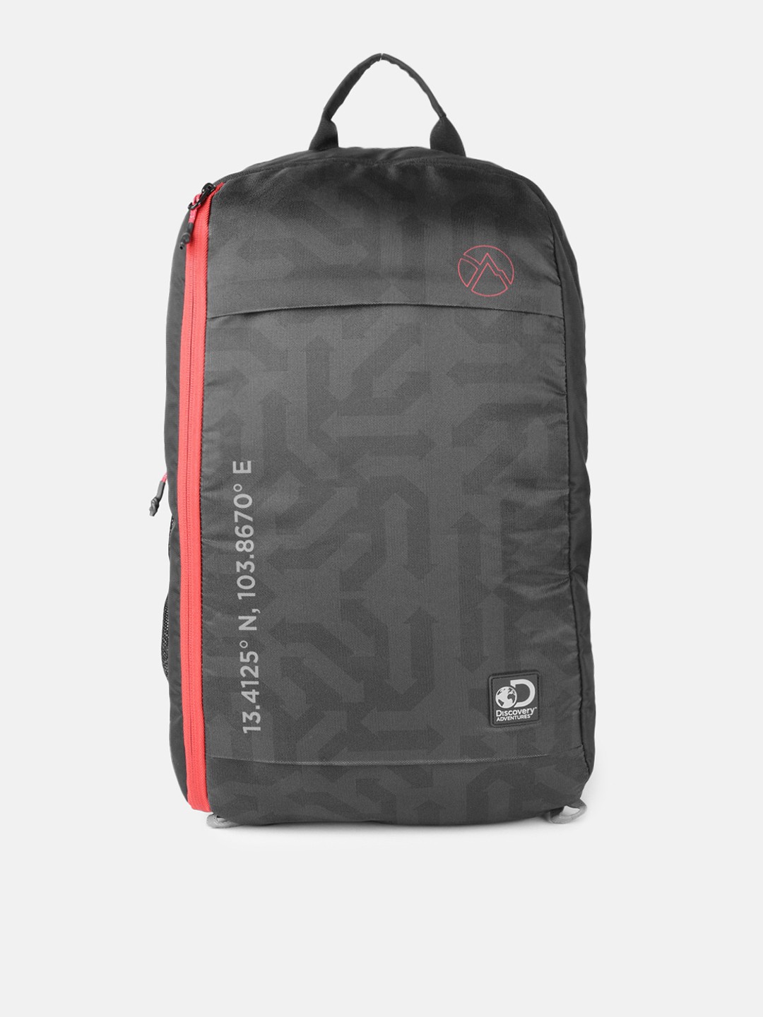 

Roadster Unisex Black Discovery Climb Printed Laptop Backpack