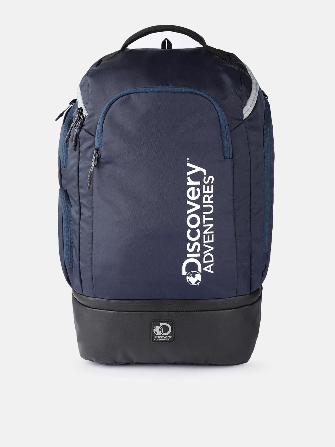 

Roadster Unisex Navy Blue Discovery Cargo Shoe Pocket Backpack