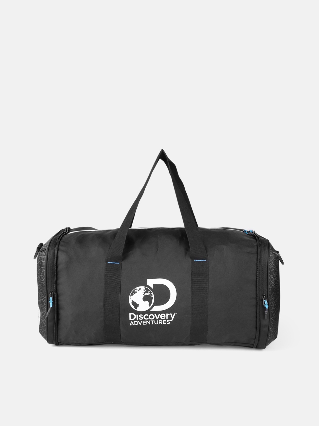 

Roadster Unisex Black Printed Discovery Fold Duffel Bag