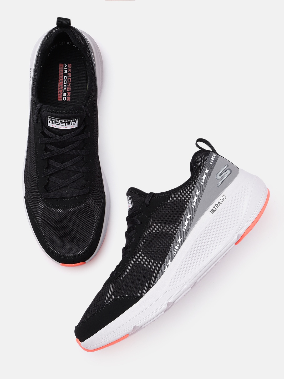 

Skechers Men Black & Gray GO RUN ELEVATE - ACCELERATE Shoes