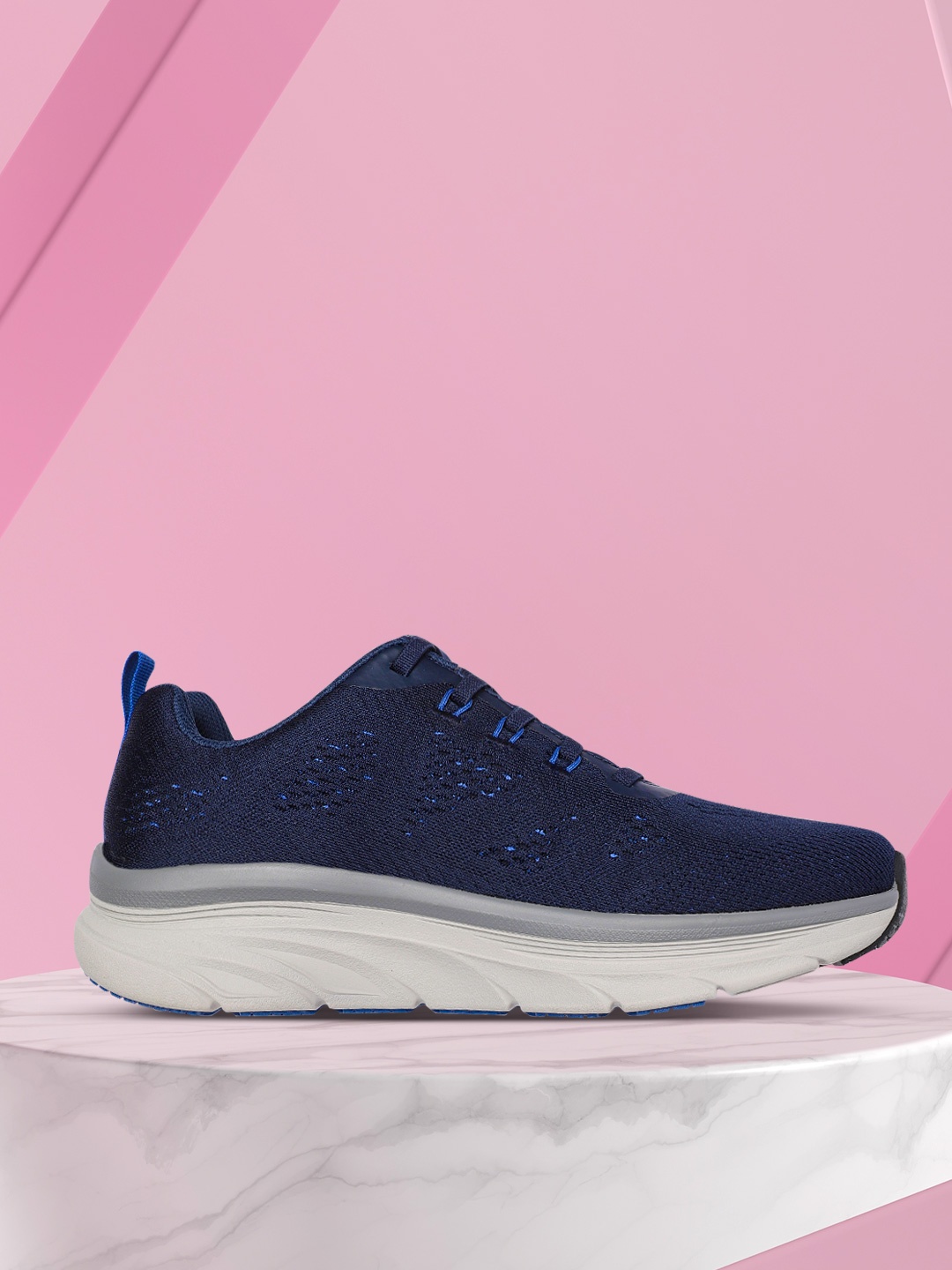 

Skechers Men Navy Blue D'Lux Walker - Commuter Walking Shoes
