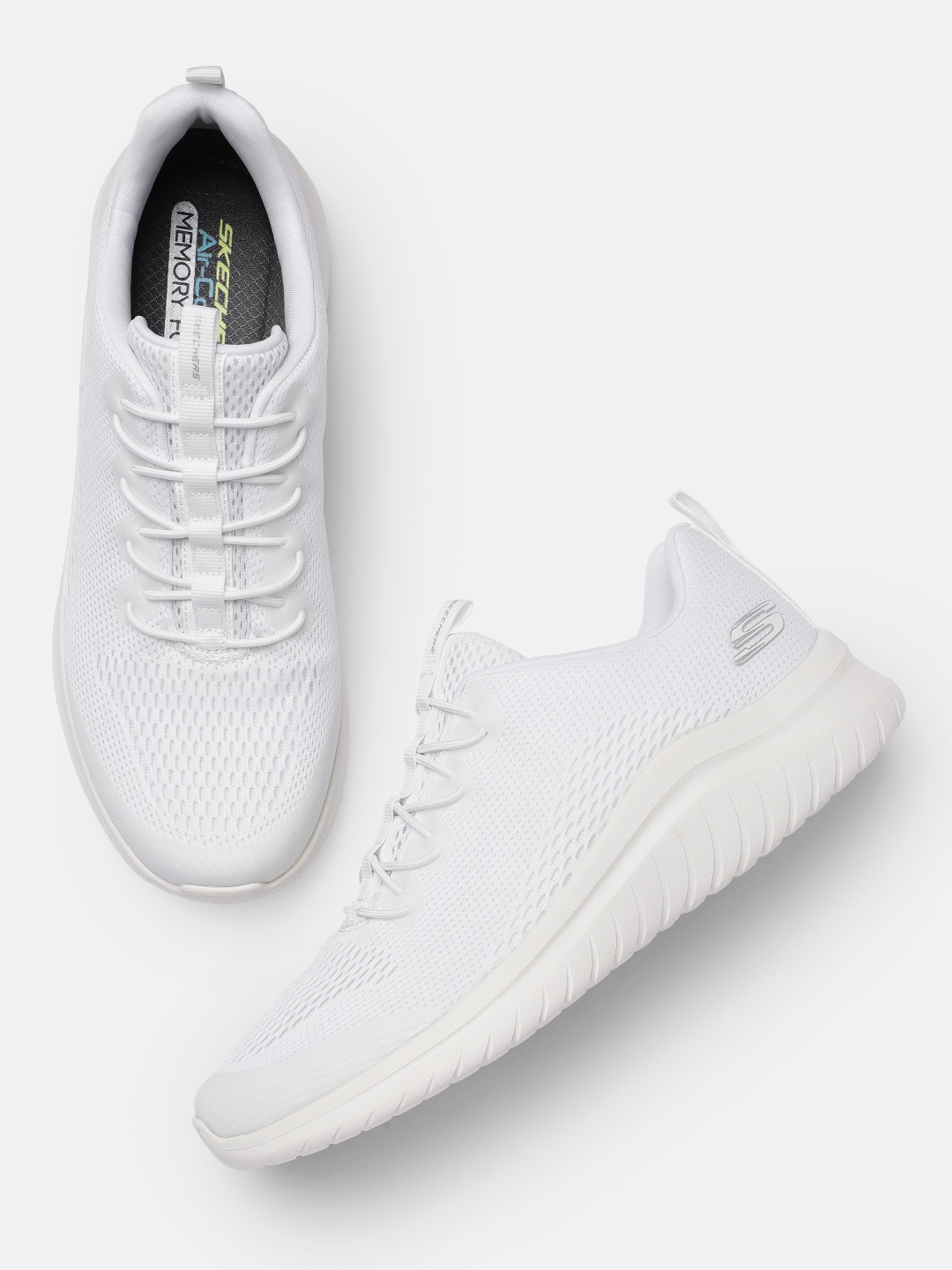 

Skechers Men White Woven Design Ultra Flex 2.0 - Kelmer Sneakers