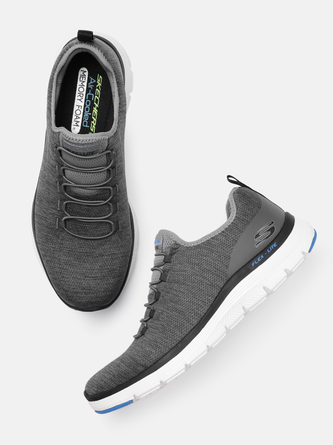 

Skechers Men Grey FLEX ADVANTAGE 4.0-CONTRIBUTO Sneakers