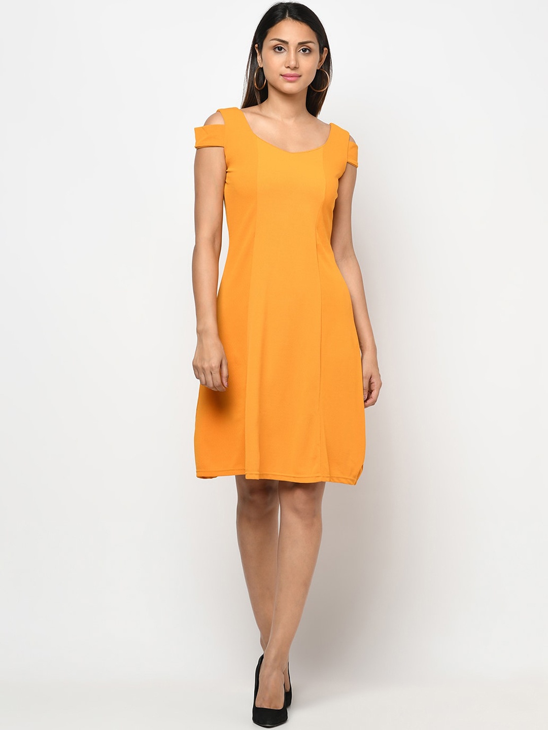 

Purple State Mustard Yellow Dress