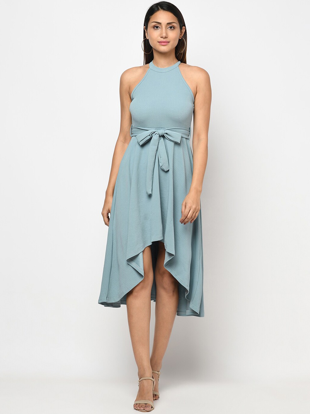 

Purple State Women Blue Midi Dress