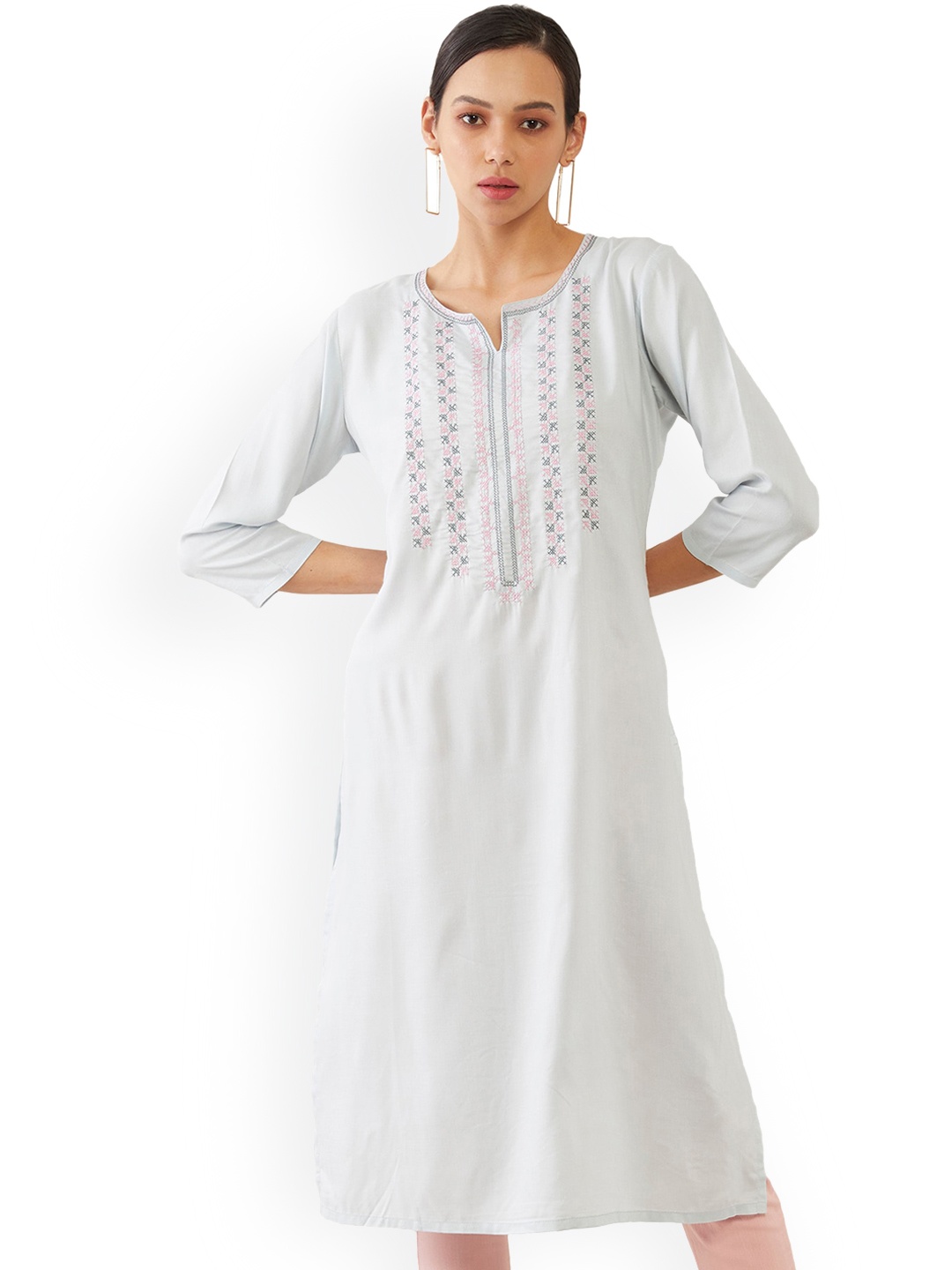 

Soch Women Blue Thread Work Kurta