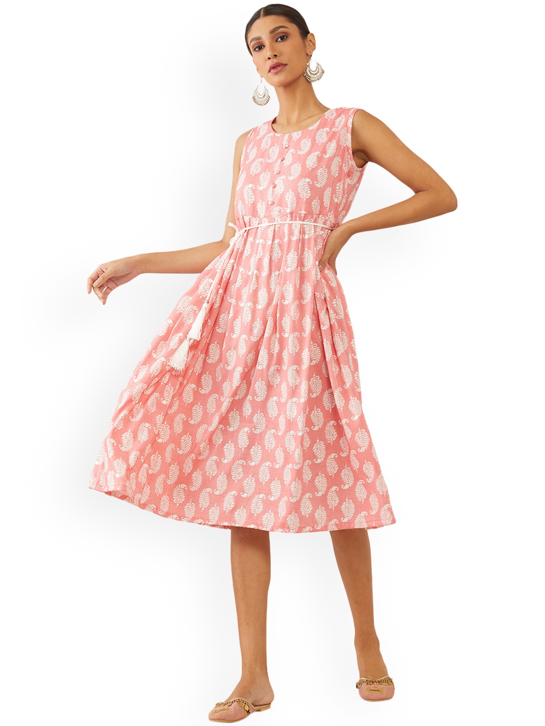 

Soch Women Pink Printed Anarkali Kurta