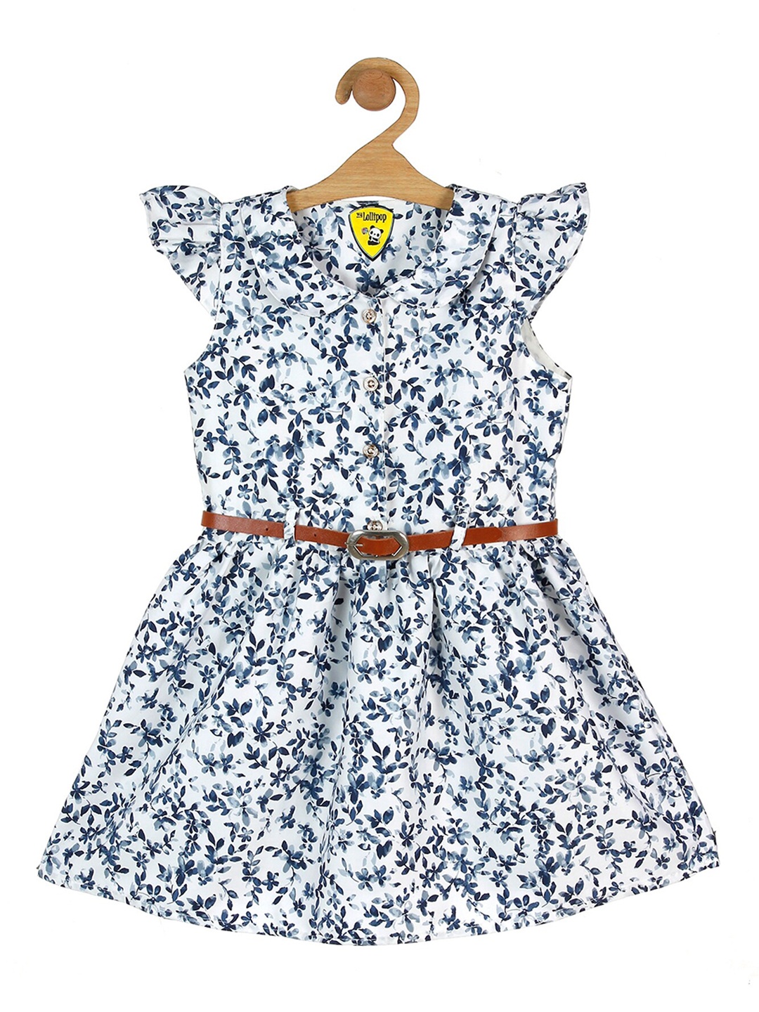 

Lil Lollipop White Floral Dress