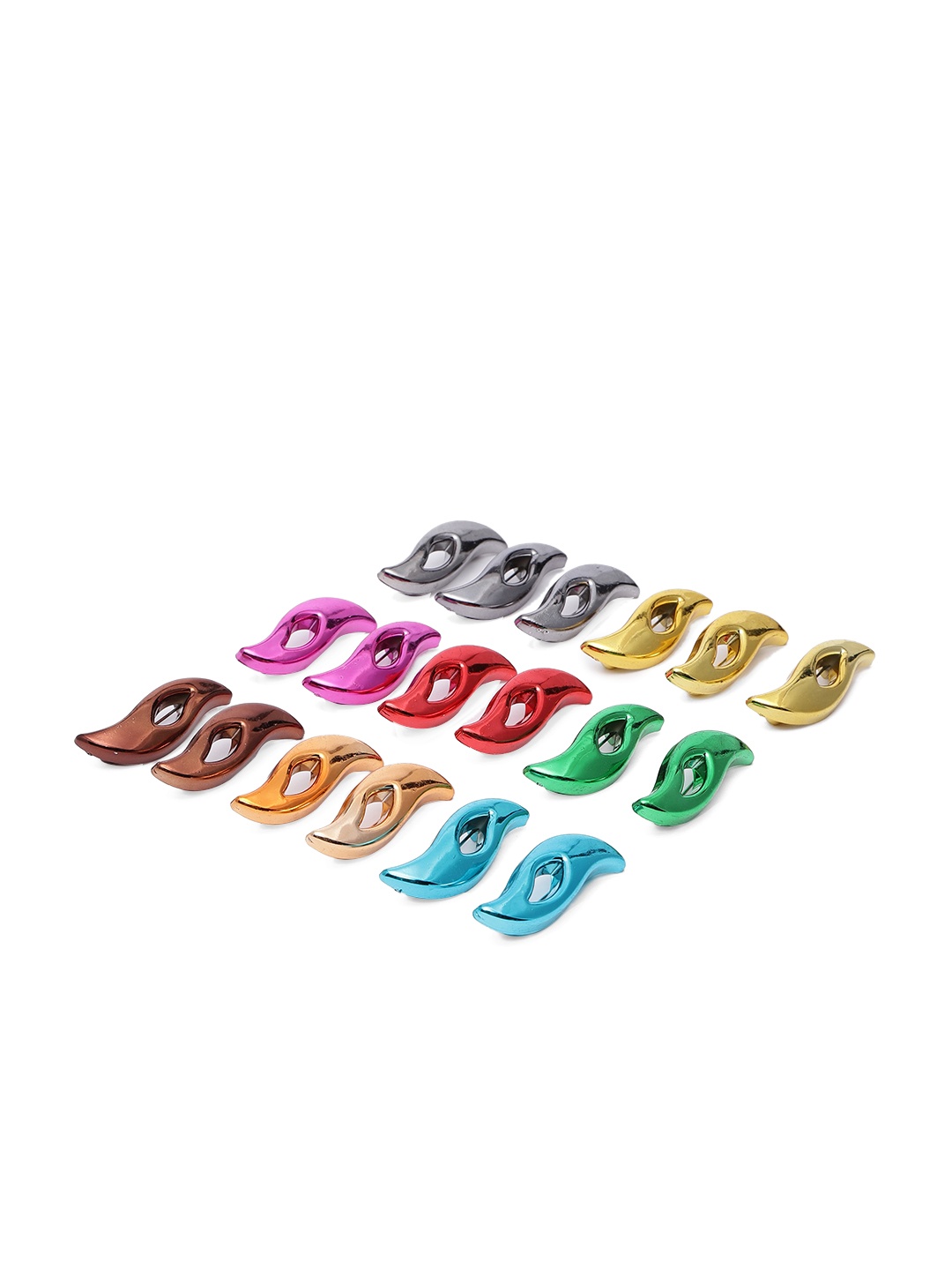 

AccessHer Set of 18 Acrylic Saree Pin, Multi
