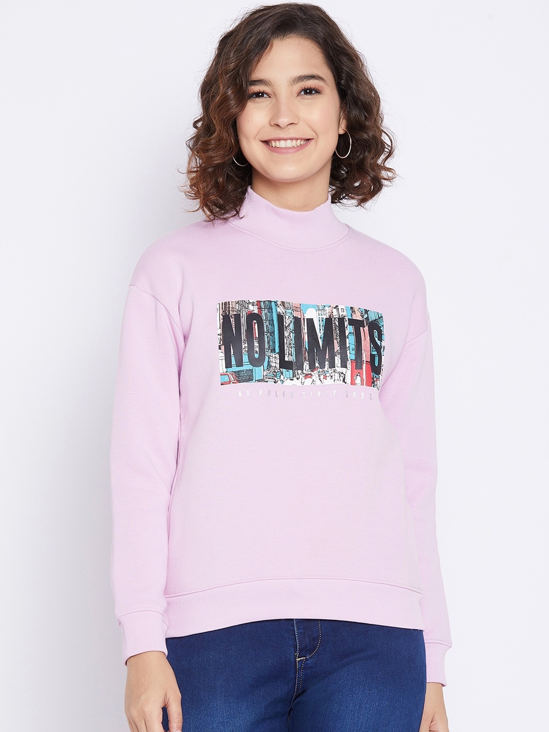

Octave Women Lavender Printed Sweatshirt