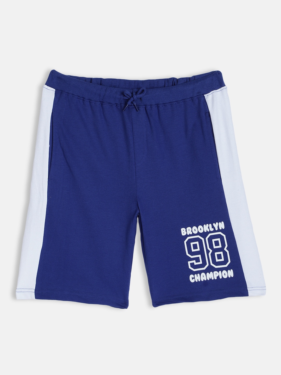 

HERE&NOW Boys Blue Pure Cotton Regular Shorts
