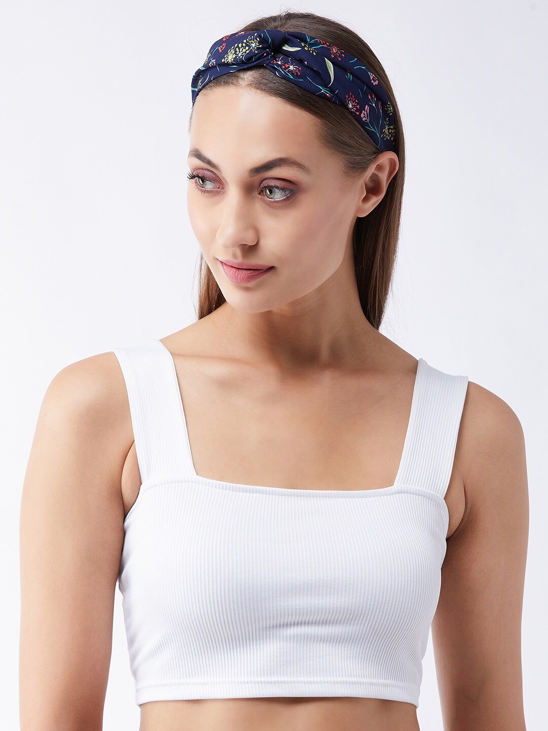 

MAGRE Women Navy Blue & Pink Hairband