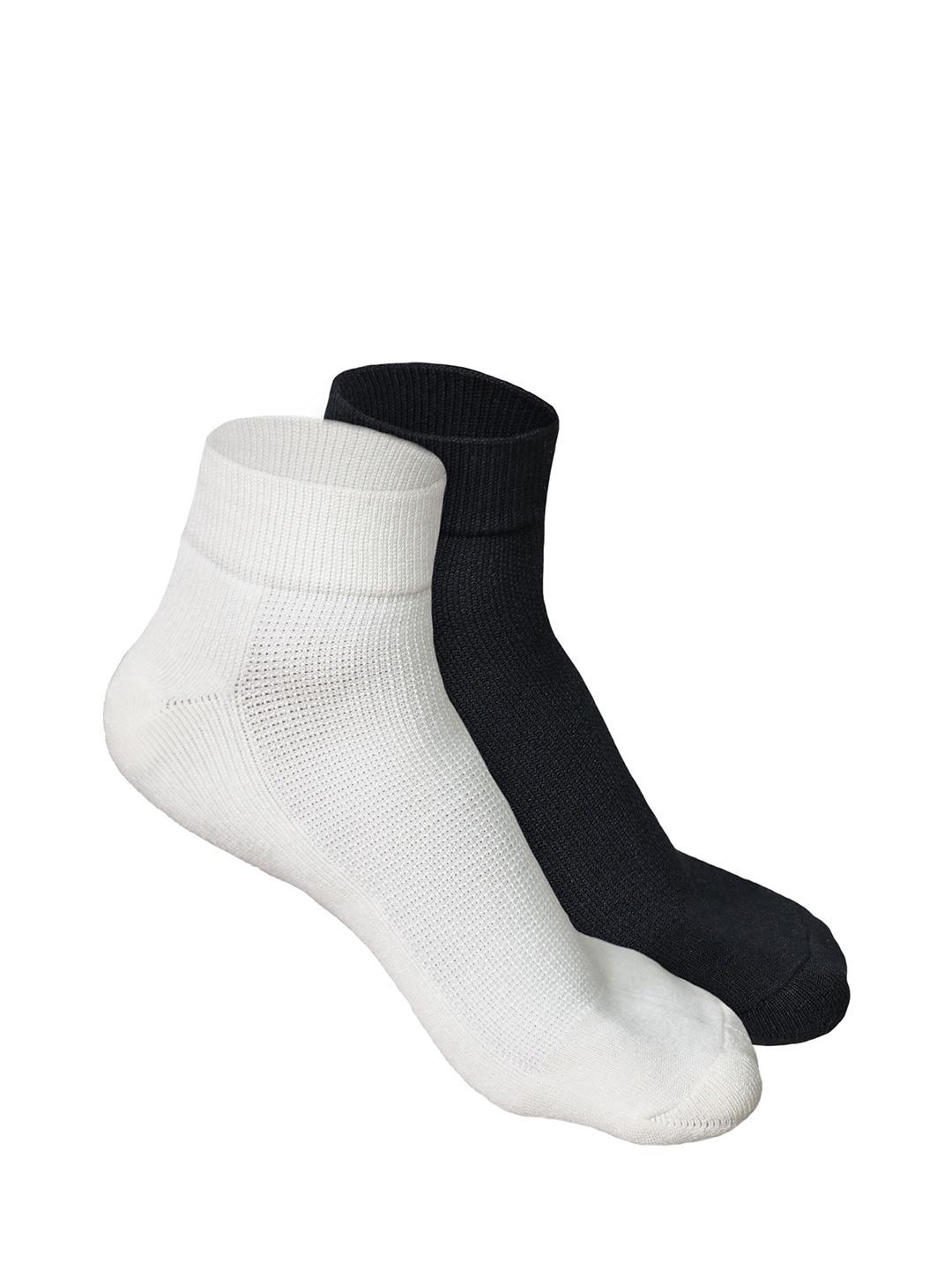 

Heelium Men Pack of 2 Bamboo Super Soft & Odour-Free Breathable Quater-Length Socks, Black