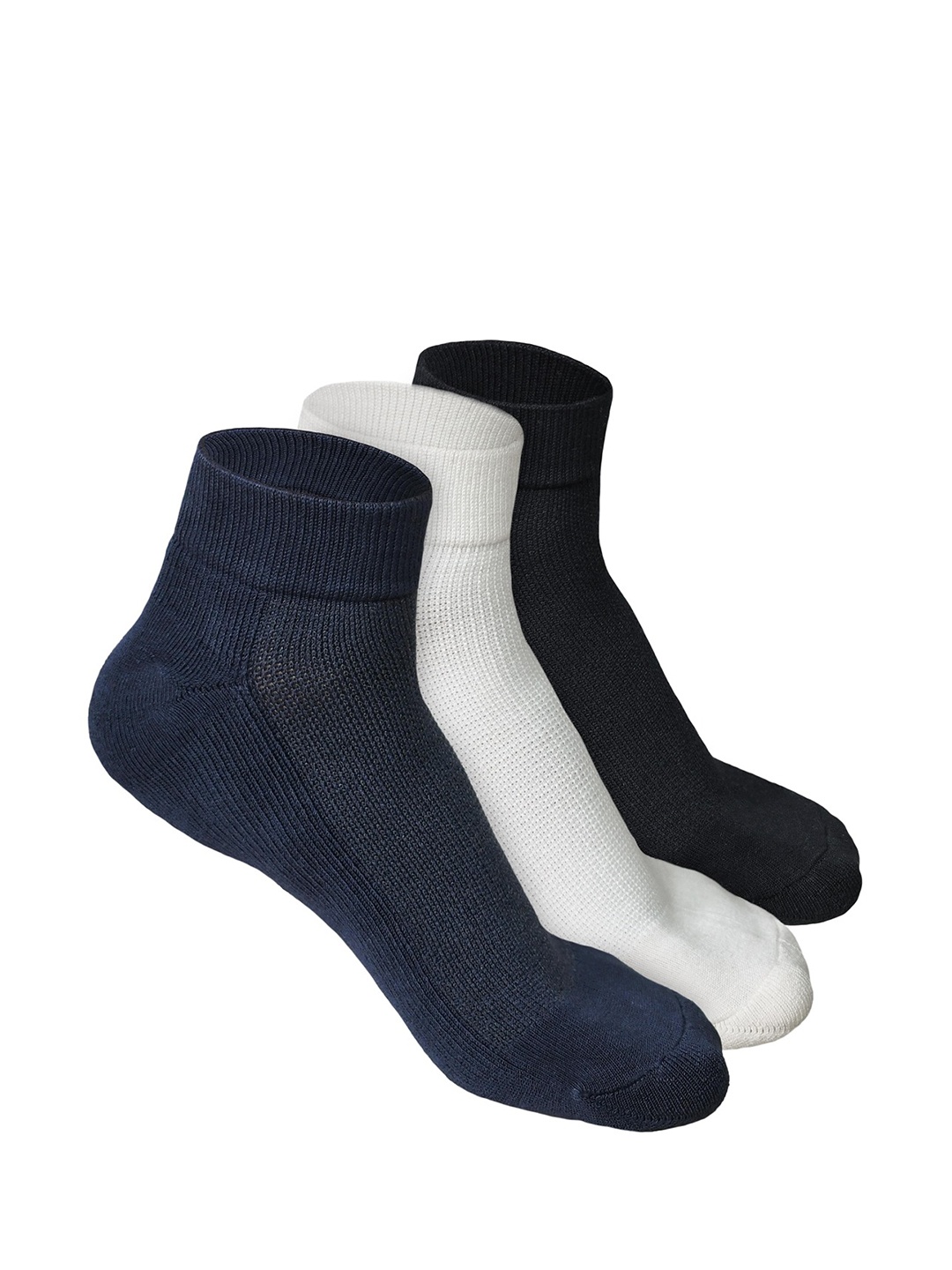 

Heelium Men Pack of 3 Bamboo Super Soft & Odour-Free Breathable Quater-Length Socks, Black