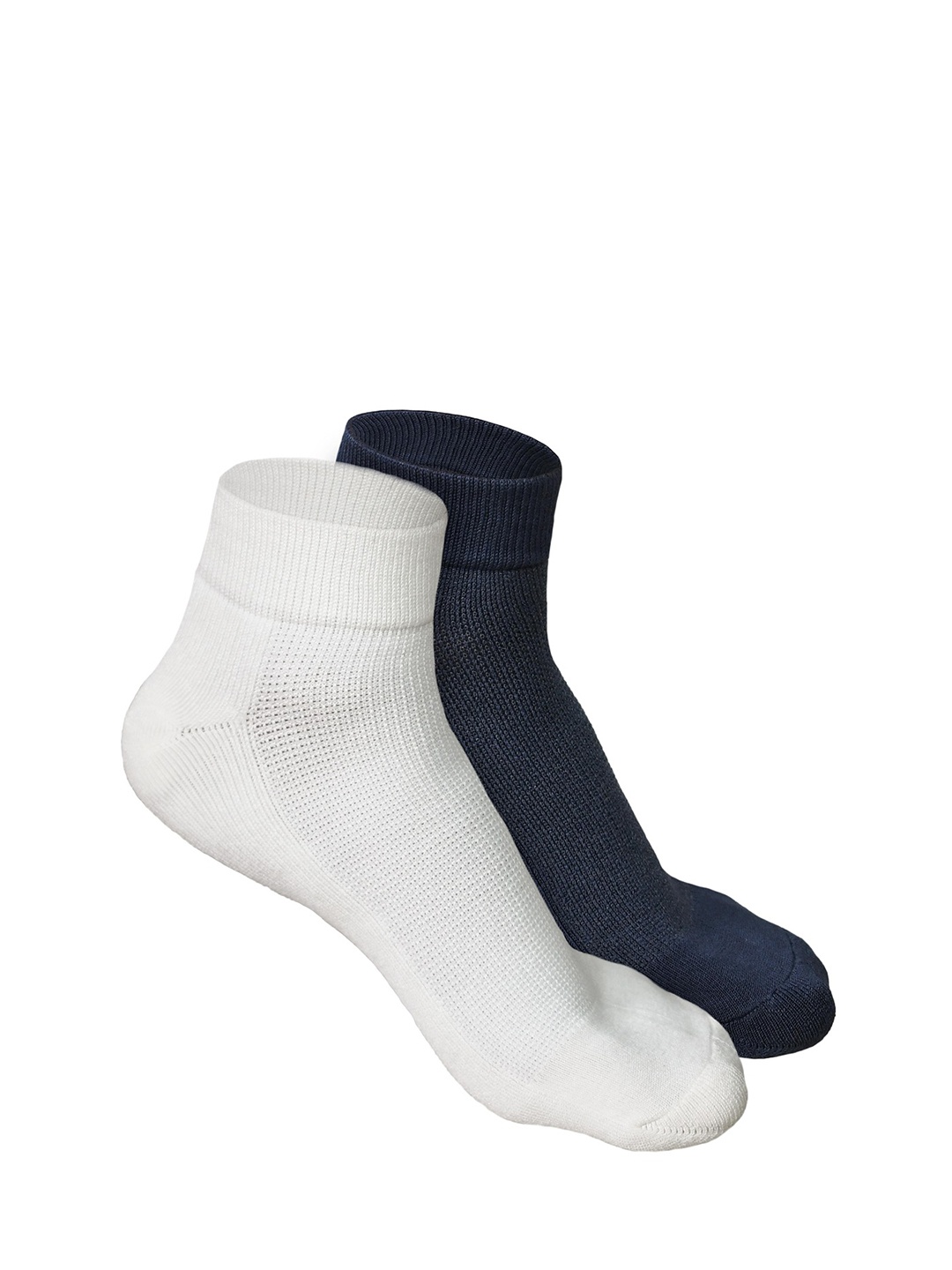 

Heelium Men Pack of 2 Bamboo Super Soft & Odour-Free Breathable Quater-Length Socks, White