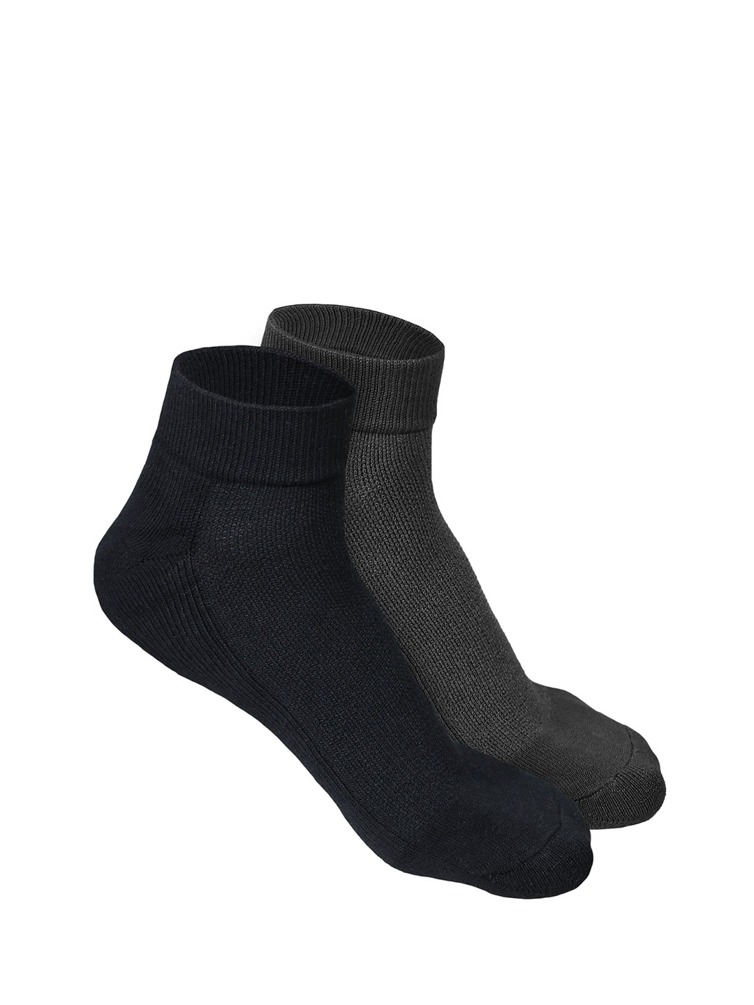 

Heelium Men Pack of 2 Bamboo Super Soft & Odour-Free Breathable Quater-Length Socks, Black