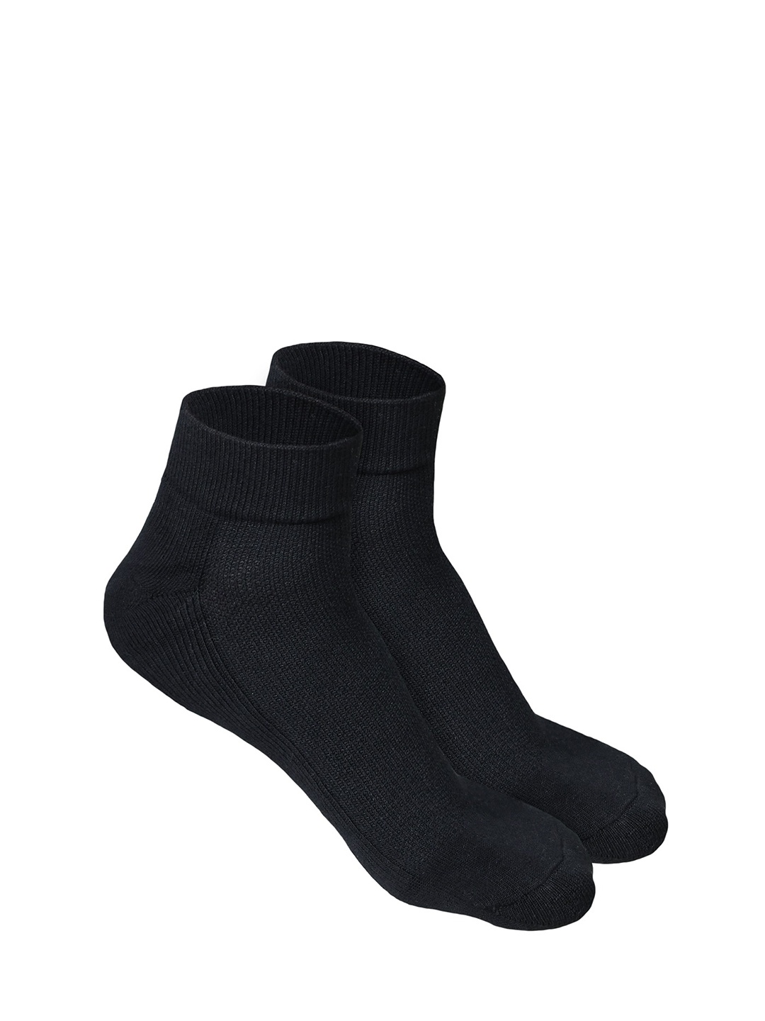 

Heelium Men Pack of 2 Bamboo Super Soft & Odour-Free Breathable Quater-Length Socks, Black