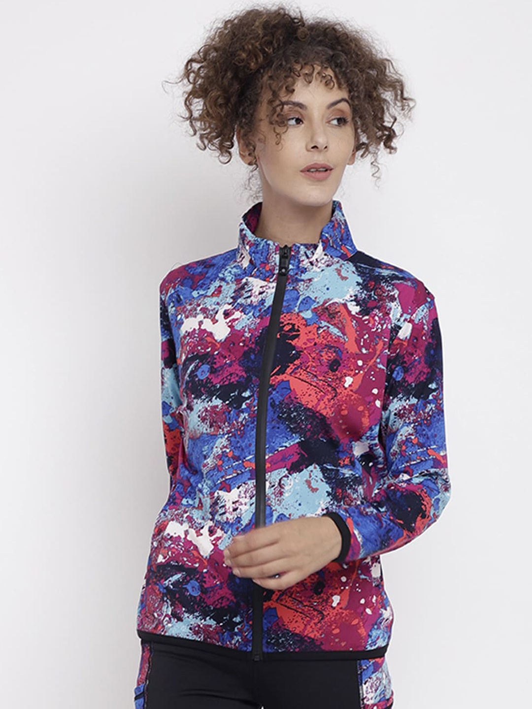 

Chkokko Women Multicoloured Floral Sporty Jacket, Multi