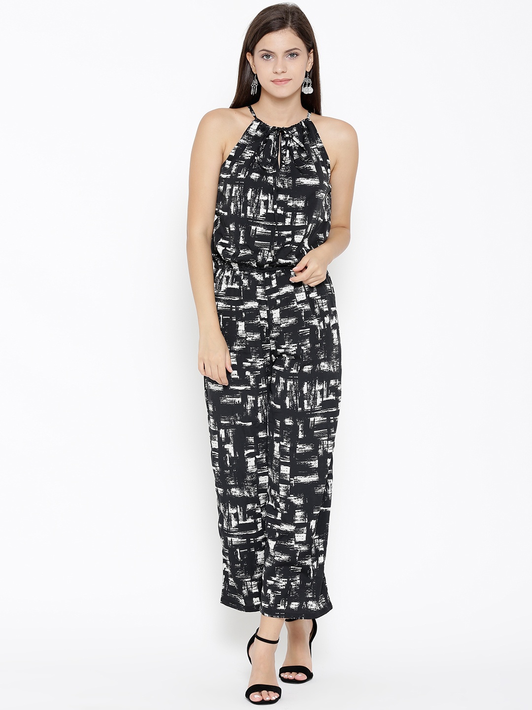 

Sera Black & White Printed Jumpsuit