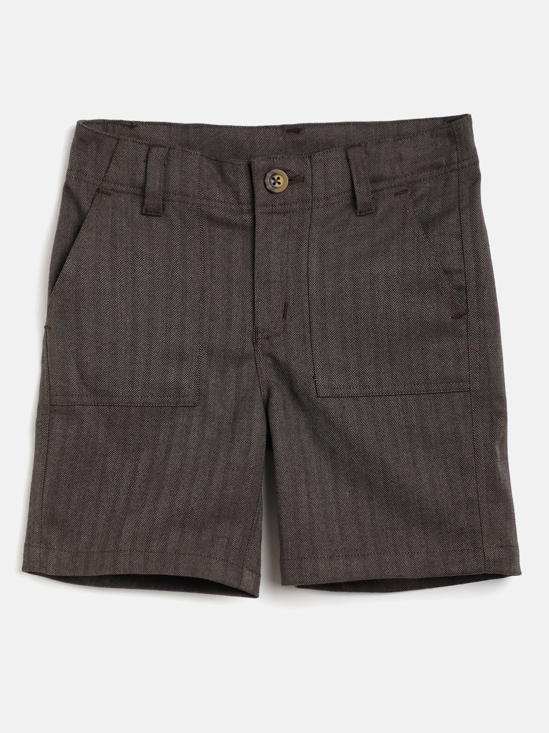

Cherry Crumble Boys Brown Striped Chino Shorts