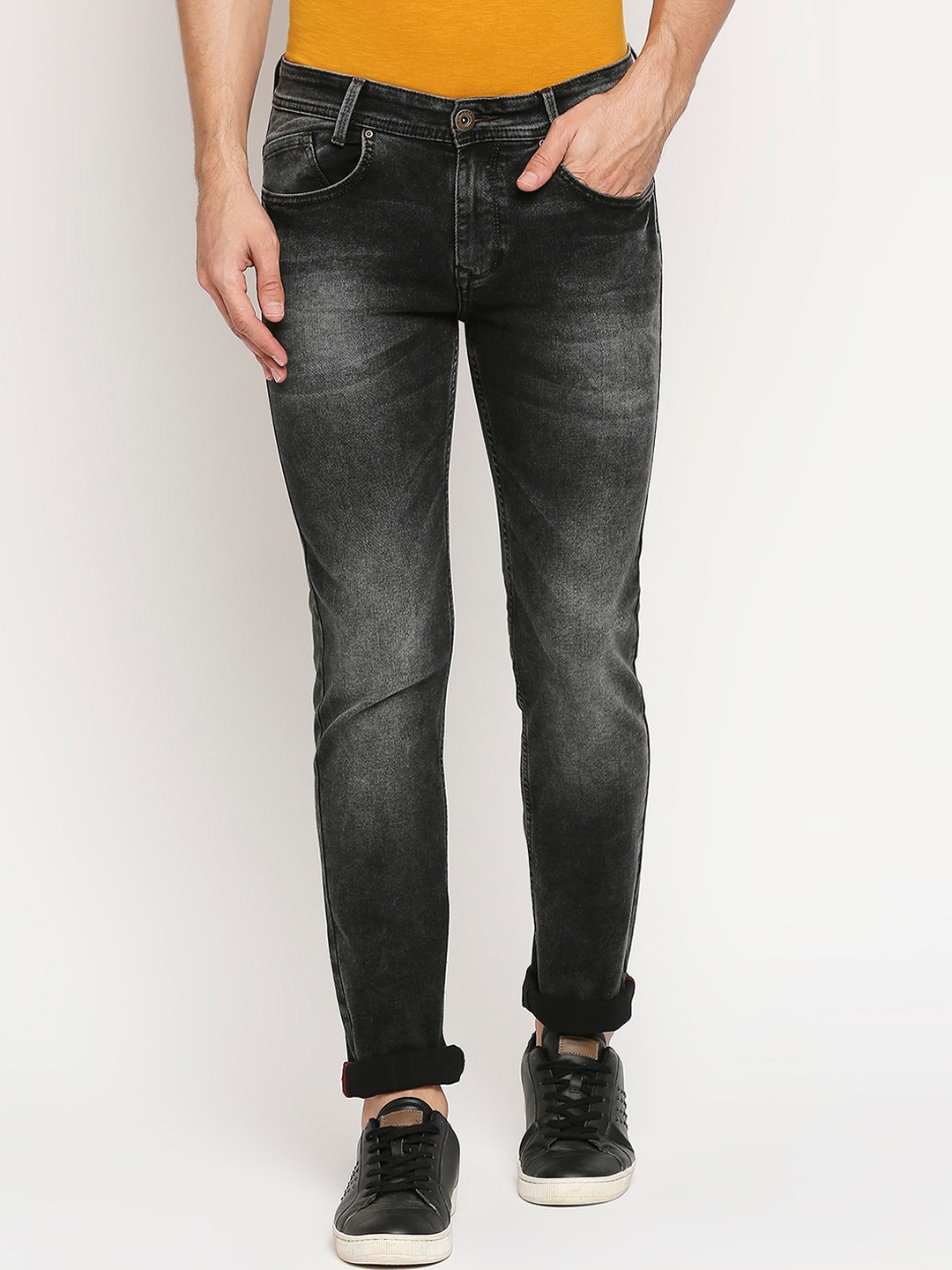 

Mufti Men Black Heavy Fade Jeans