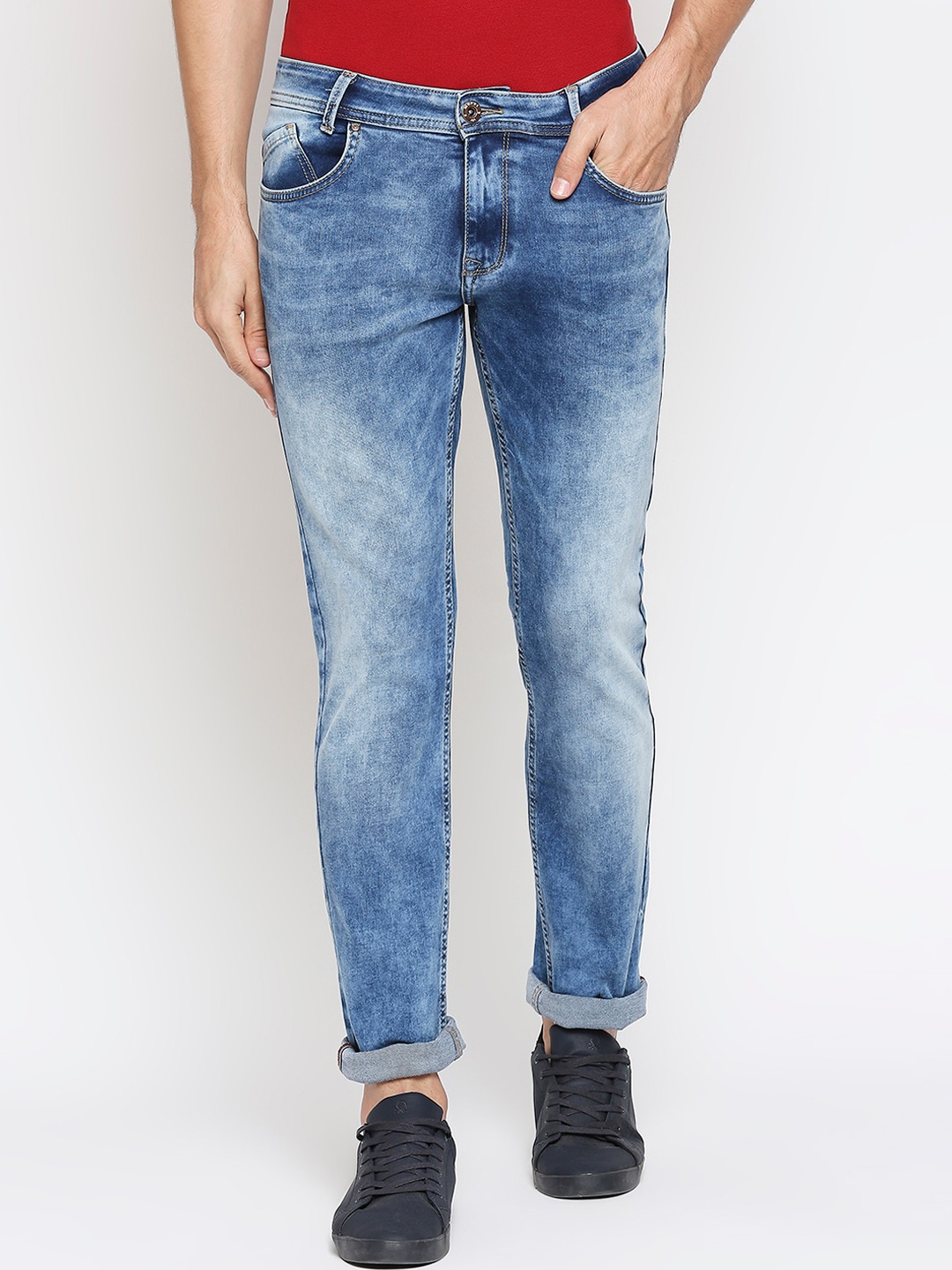 

Mufti Men Blue Slim Fit Heavy Fade Jeans