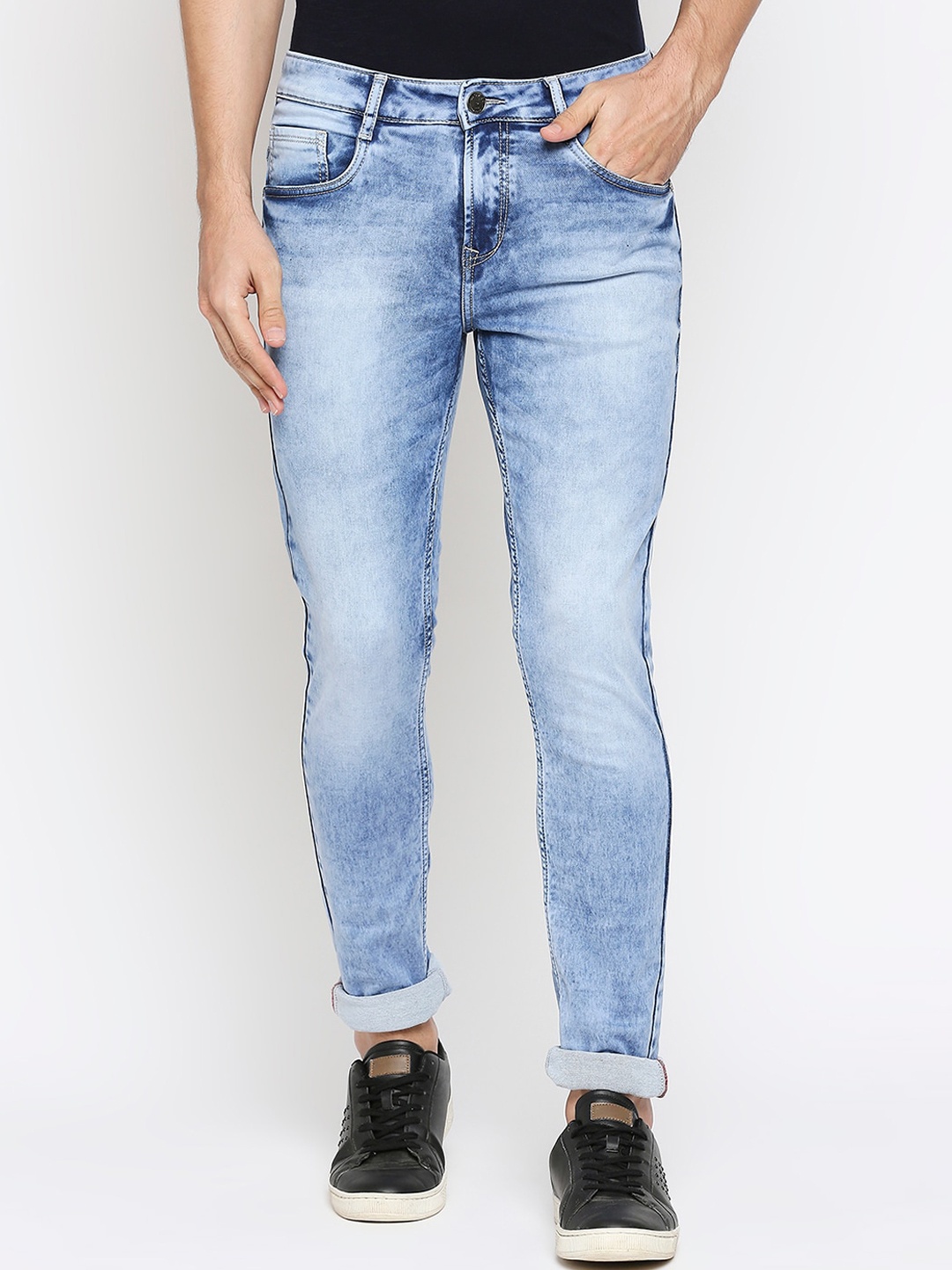 

Mufti Men Blue Skinny Fit Heavy Fade Jeans