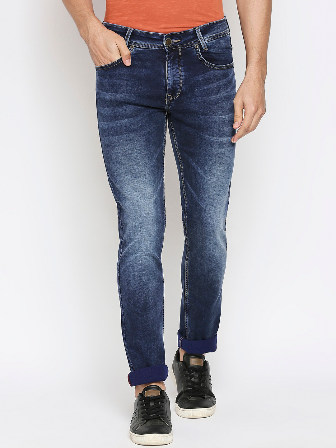 

Mufti Men Blue Slim Fit Heavy Fade Jeans