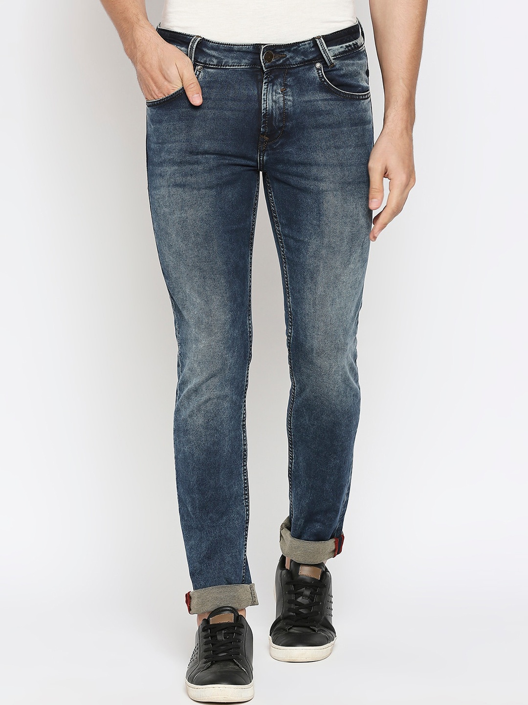 

Mufti Men Blue Slim Fit Heavy Fade Jeans