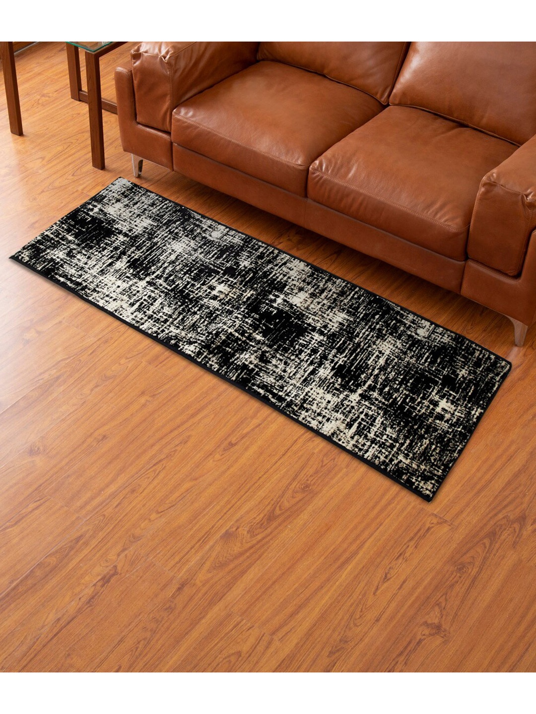 

Home Centre Black & Grey Textured Woven Runner