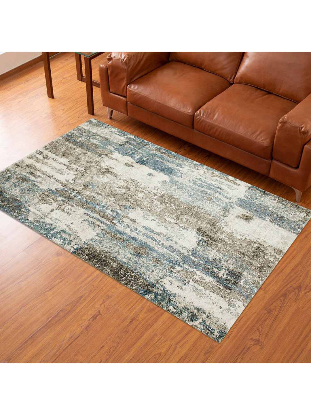 

Home Centre Grey Geometric Carpet