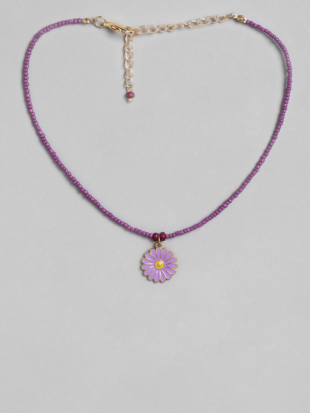 

Blueberry KIDS Girls Purple Gold-Plated Handcrafted Necklace
