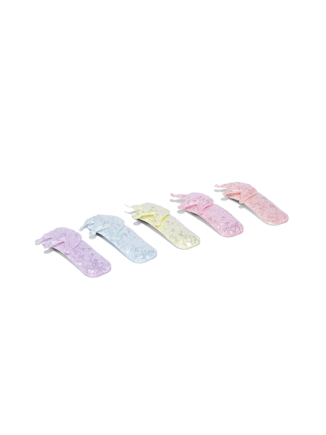 

Blueberry KIDS Girls Purple & Purple Set of 5 Embellished Tic Tac Hair Clip
