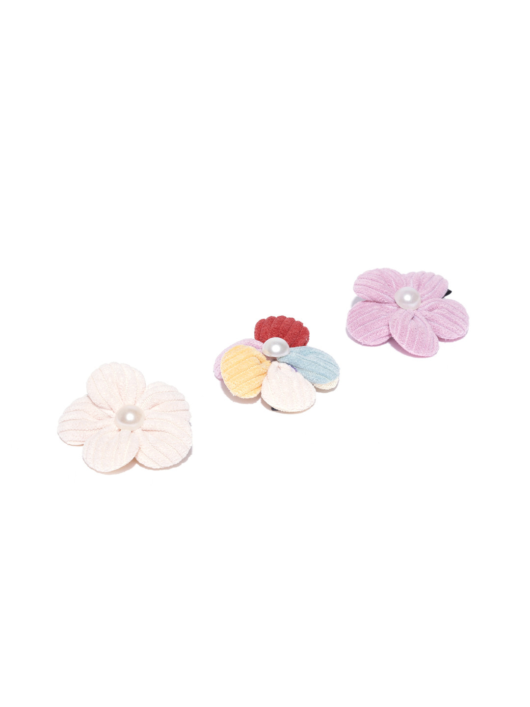 

Blueberry KIDS Girls Purple & Off White Set of 3 Alligator Hair Clip