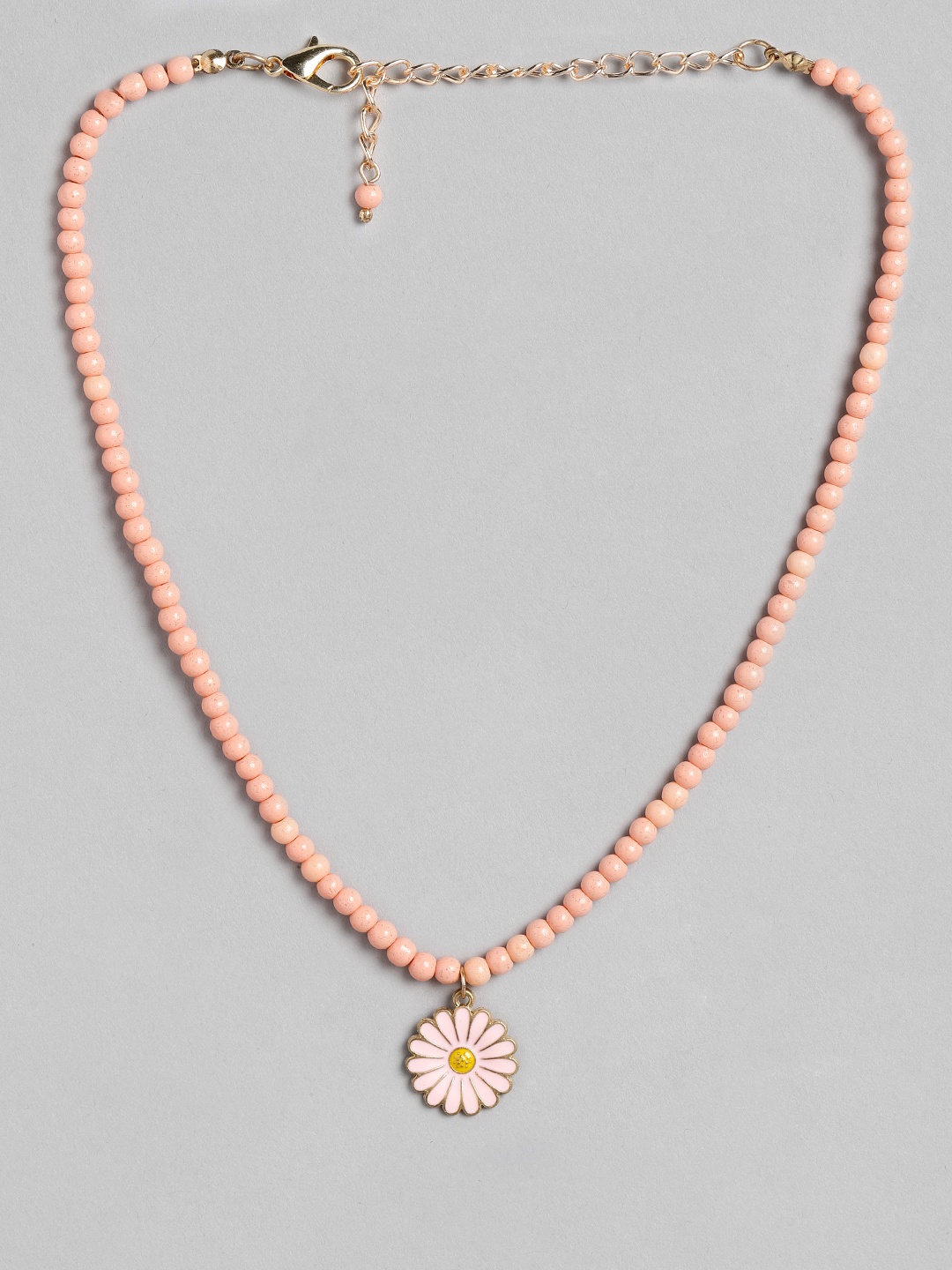 

Blueberry KIDS Girls Pink Gold-Plated Handcrafted Beaded Necklace
