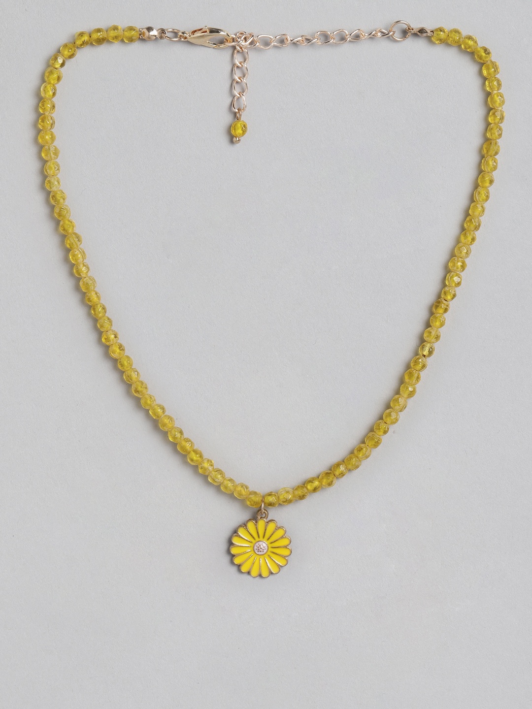 

Blueberry KIDS Girls Yellow Gold-Plated Handcrafted Beaded Necklace