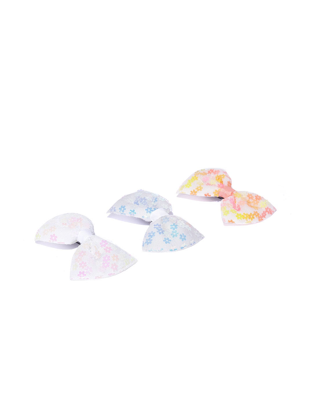 

Blueberry KIDS Girls Multicoloured Set of 3 Embellished Alligator Hair Clip, Multi