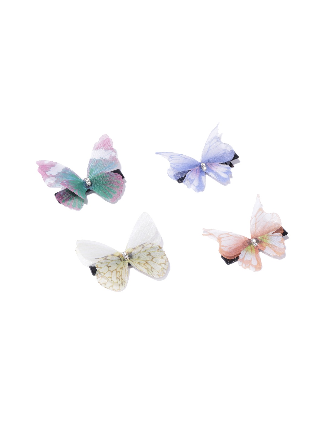 

Blueberry KIDS Girls Multicoloured Set of 4 Alligator Hair Clip, Multi