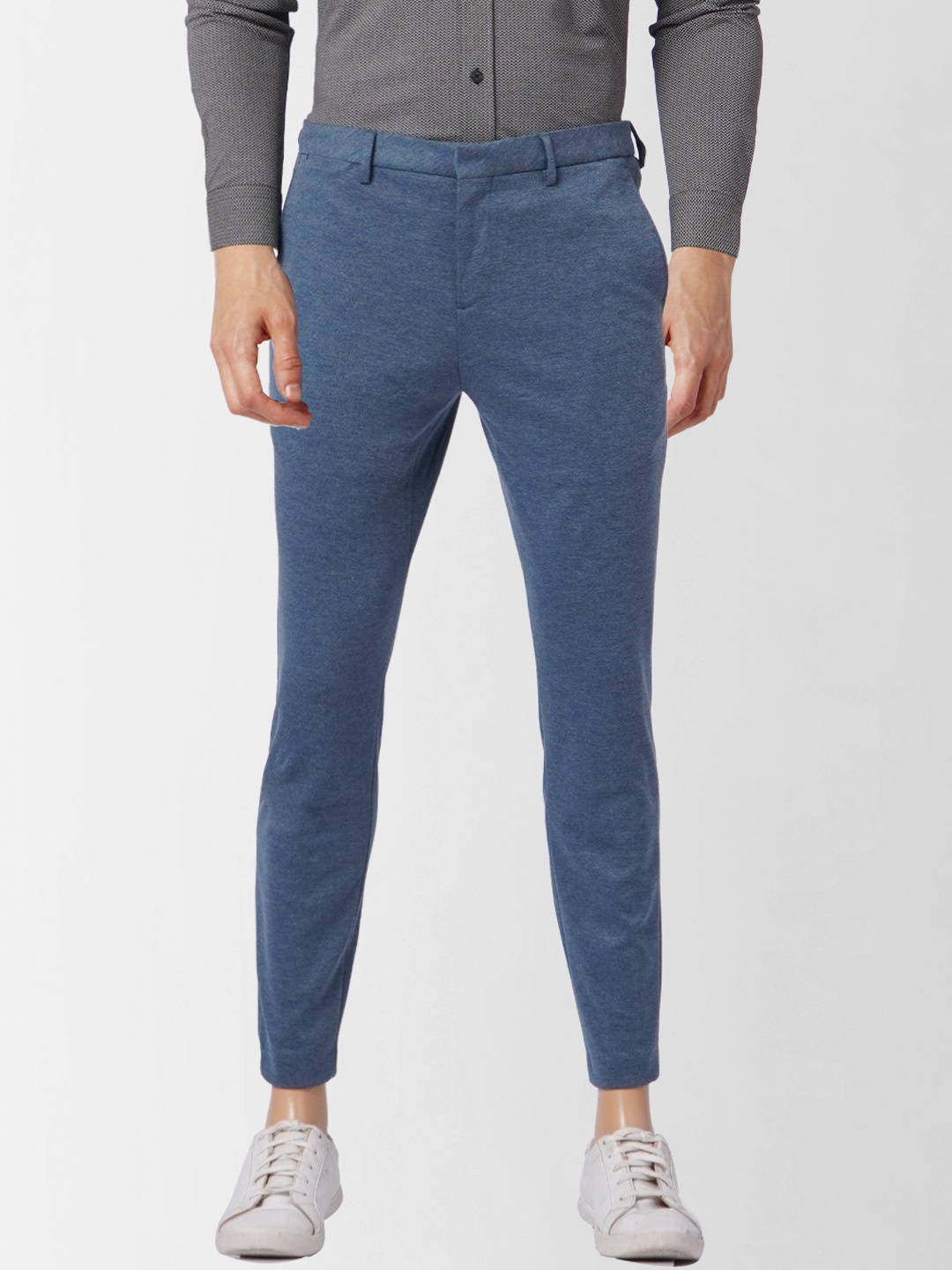 

Jack & Jones Men Blue Slim Fit Trousers