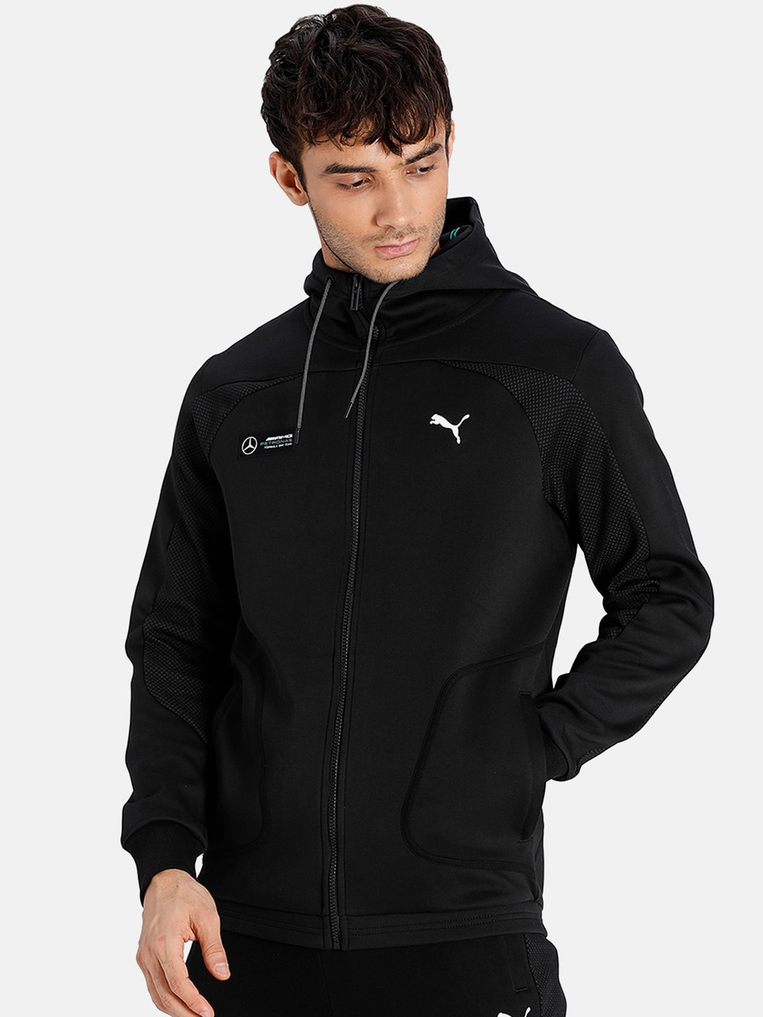 

PUMA Motorsport Men Regular Fit MAPF1 Hooded Track Jacket, Black