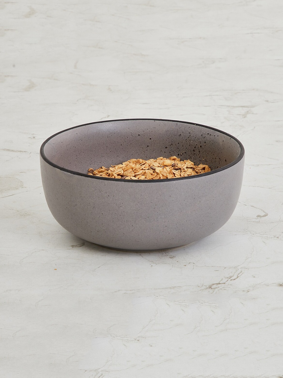 

Home Centre Grey Solid Serving Bowl
