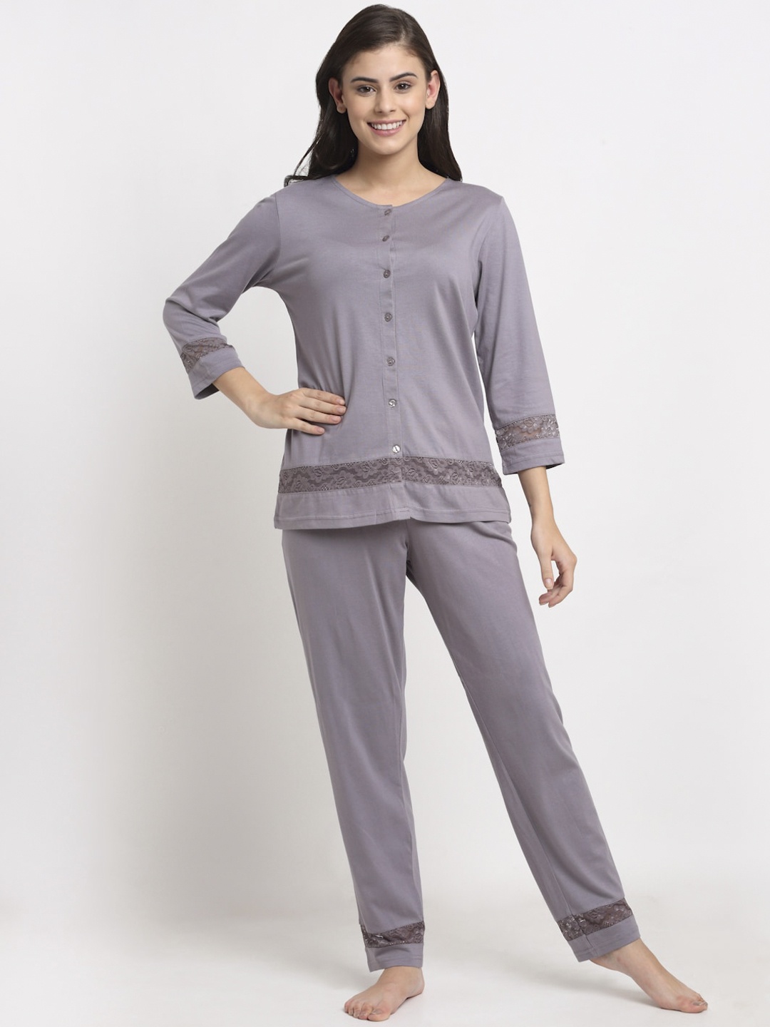 

Kanvin Women Grey Night suit