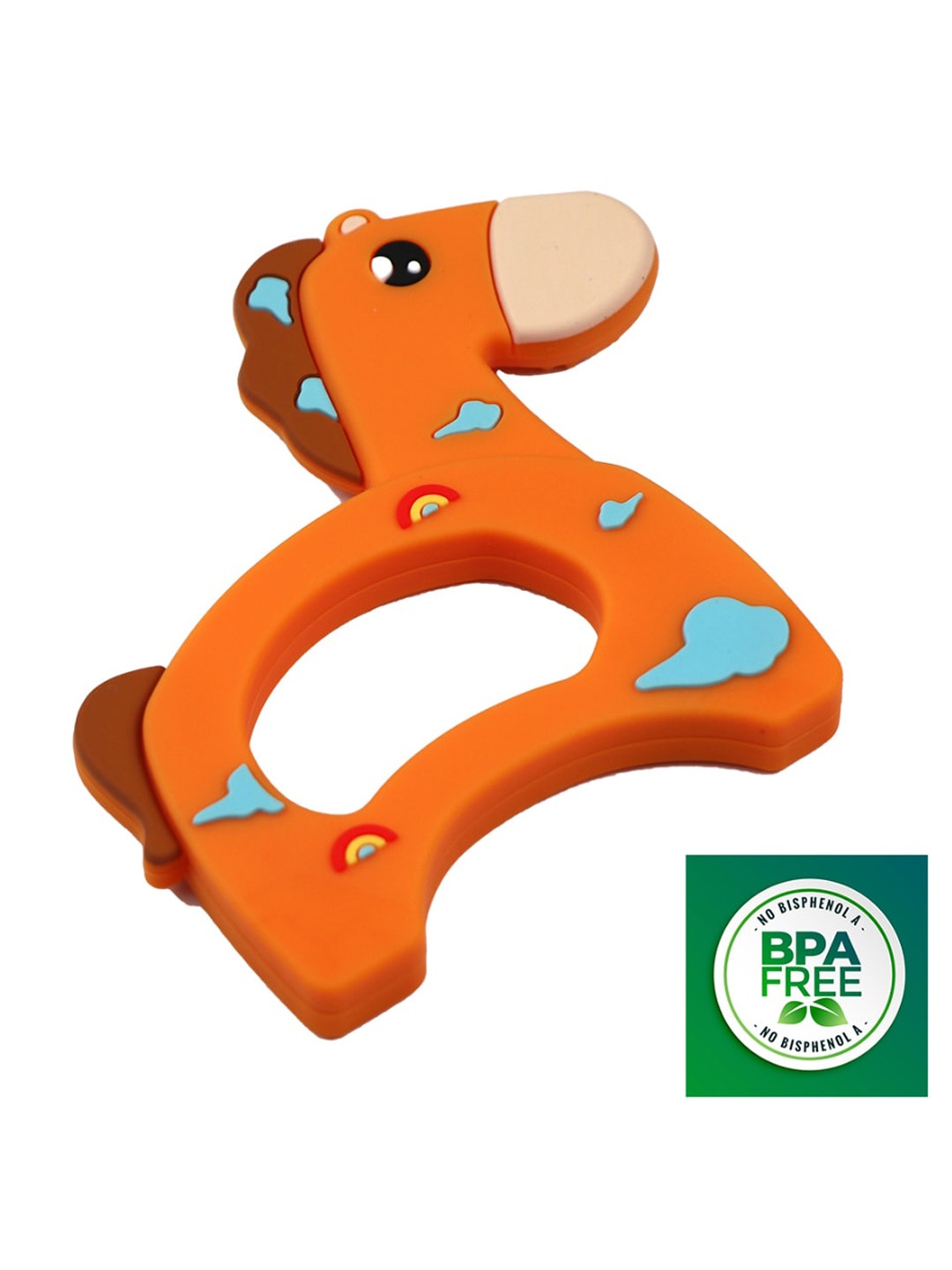 

GUCHIGU Infant Kids Orange BPA Free Chew Teether