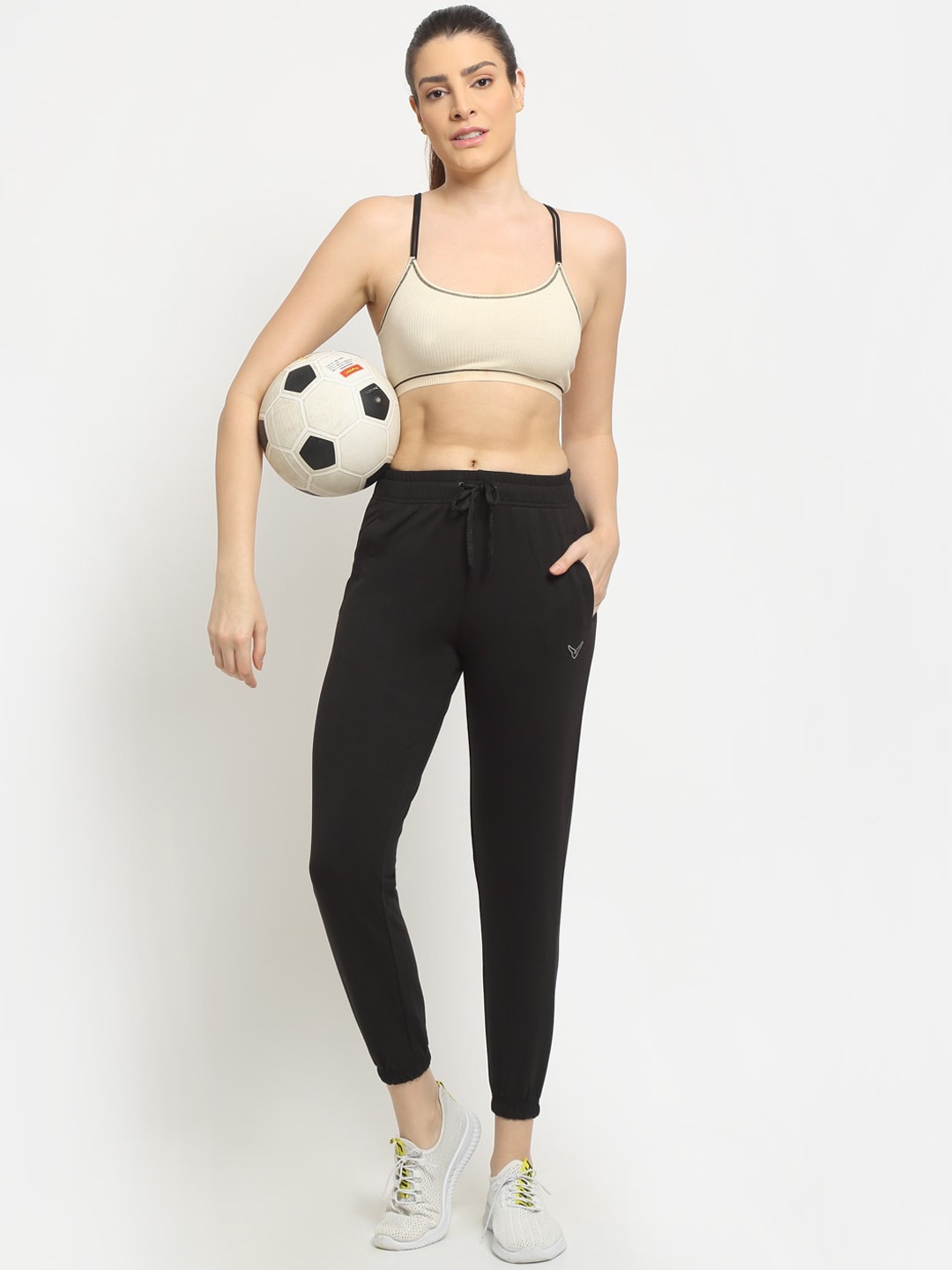 

Invincible Women Crest Slim Fit Joggers, Black