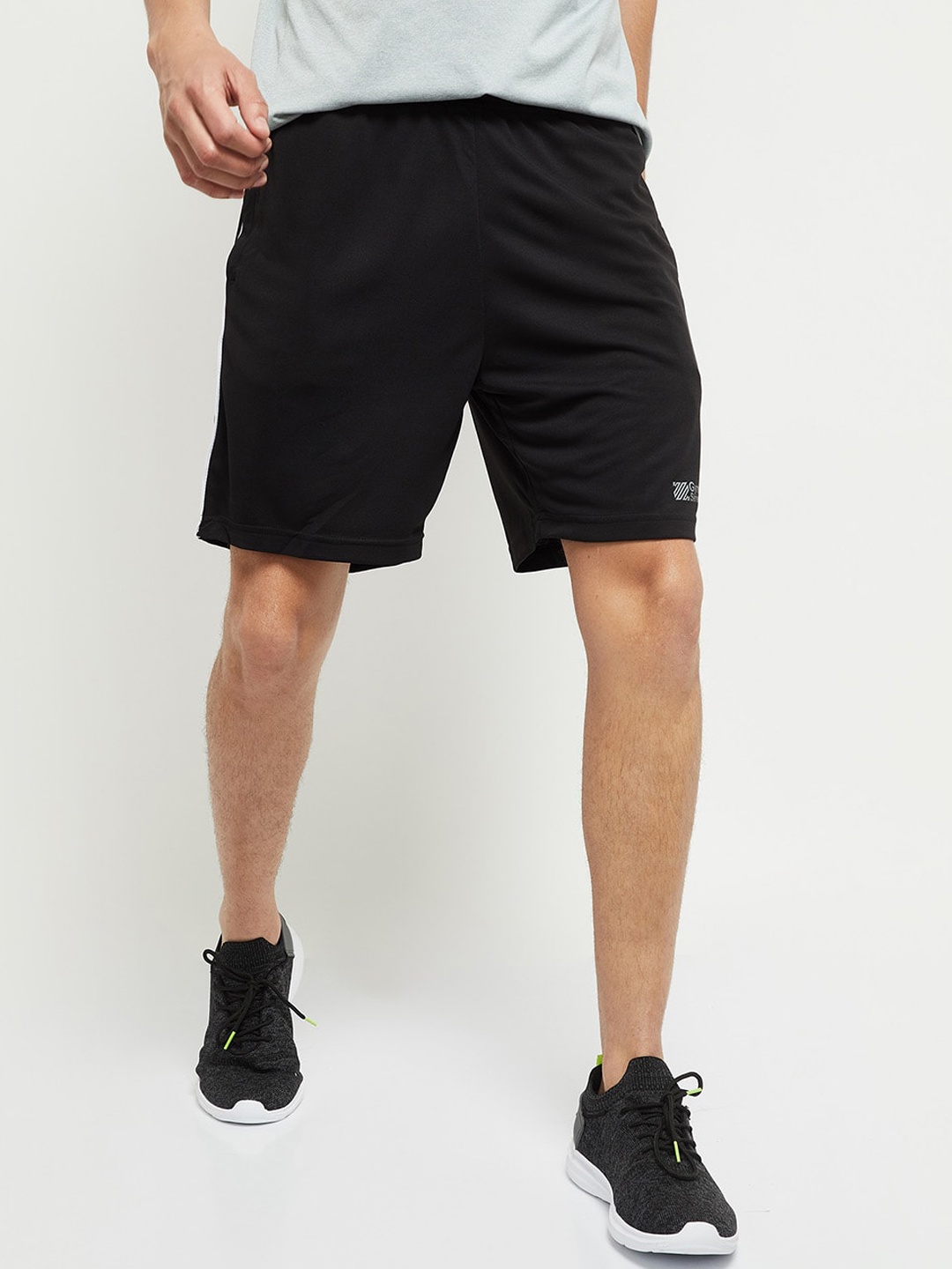 

max Men Black Sports Shorts
