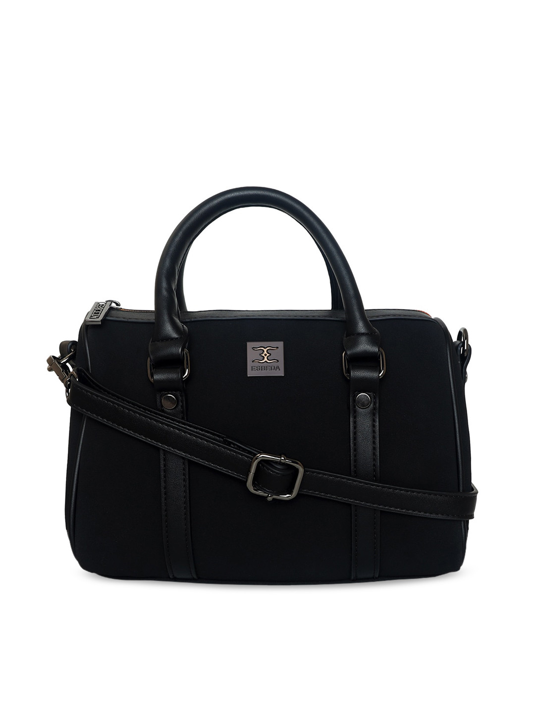 

ESBEDA Women Black PU Structured Satchel