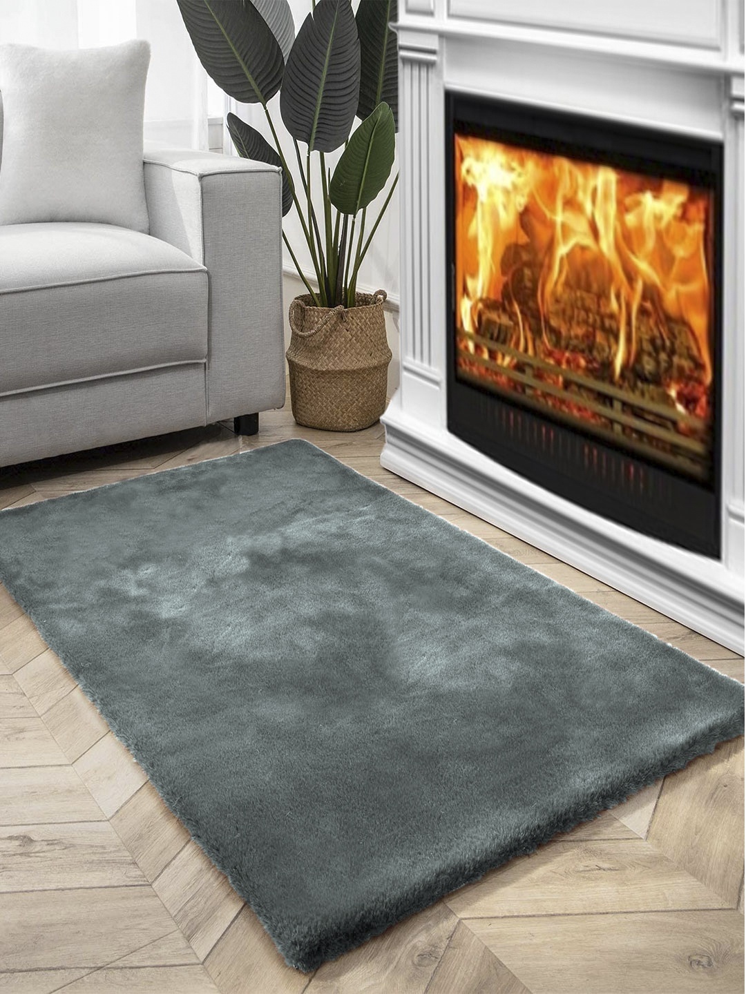 

FI Sea Green Polycotton Solid Bath Rugs