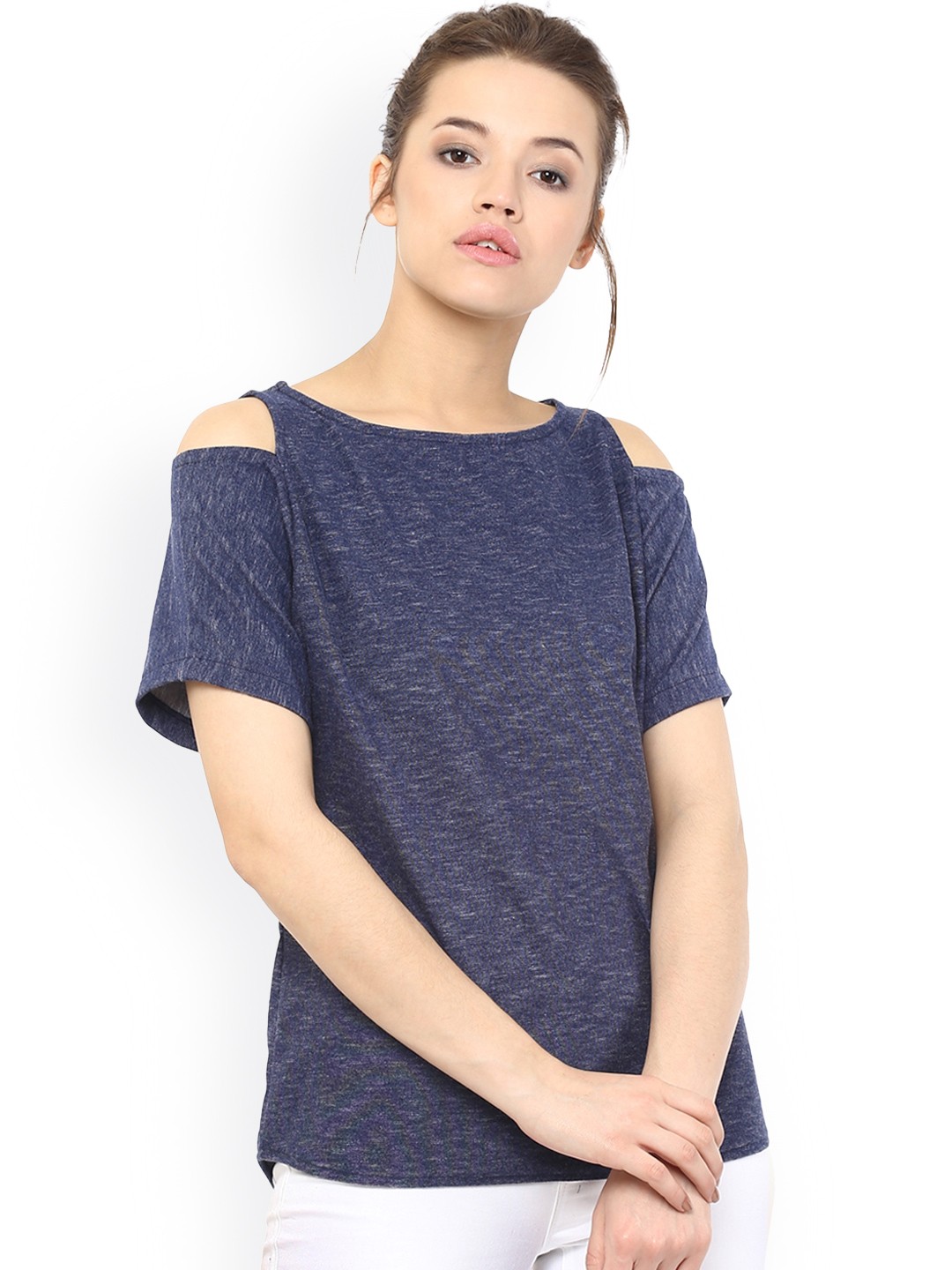 

Miss Chase Women Blue Solid Regular Top